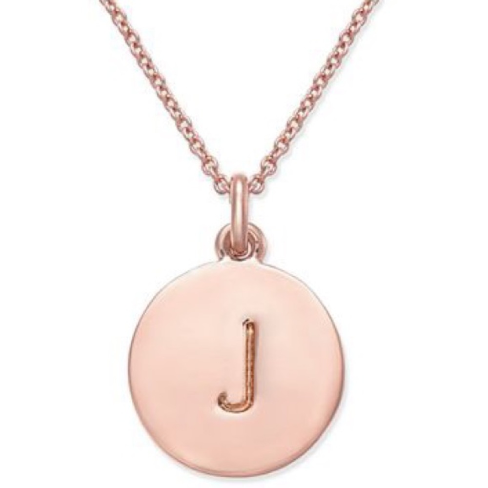 Kate Spade Rose Gold “J” Initial Necklace
